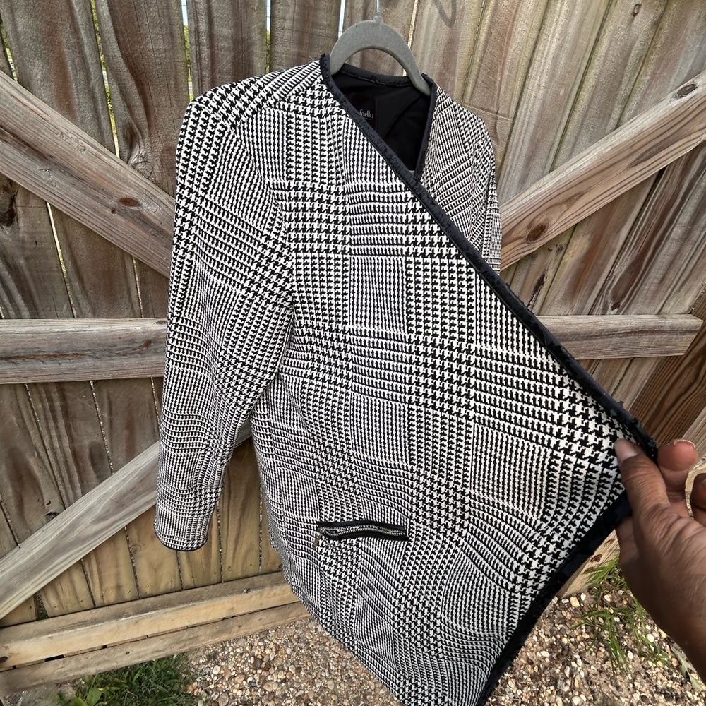 Rafaella black and white checkered blazer size S - Picture 4 of 6